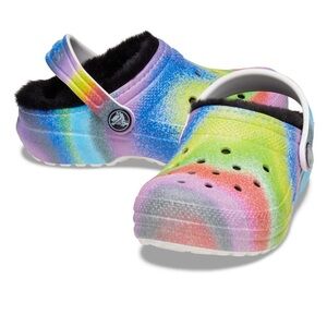 Crocs fleece lined toddler size 7